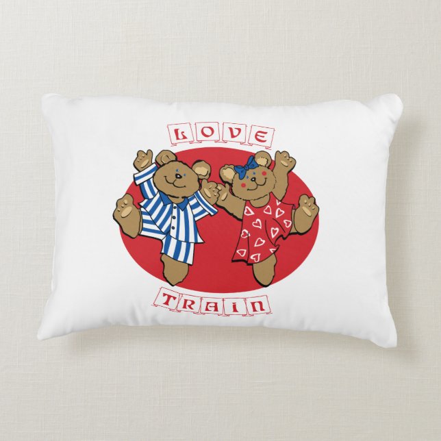 Teddy Love Pillow (Back)