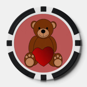 Teddy Love Poker Chips
