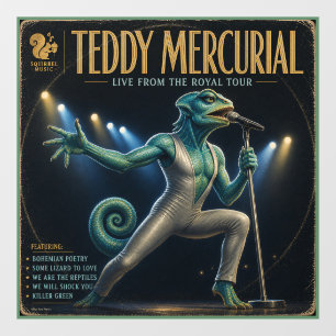 Teddy Mercurial; a Parody Window Cling