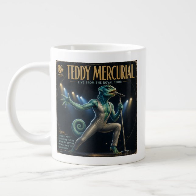 Teddy Mercurial Album: a Parody Large Coffee Mug (Left)