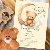 Teddy Moon Baby Shower