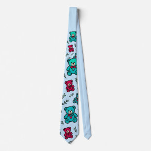 Teddy Parade Pattern Tie