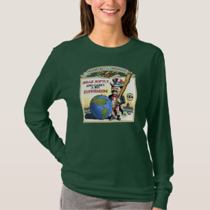 Teddy Roosevelt 1904 Campaign (Ladies Dark Shirt) T-Shirt