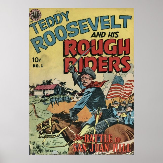 Teddy Roosevelt and His Rough Riders 001 oneshot Poster (Front)