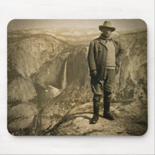Teddy Roosevelt Glacier Point Yosemite Valley Mouse Mat