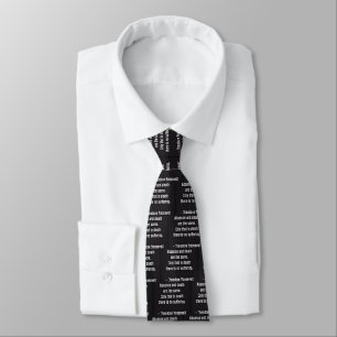 Teddy Roosevelt Quote - Absence And Death Tie