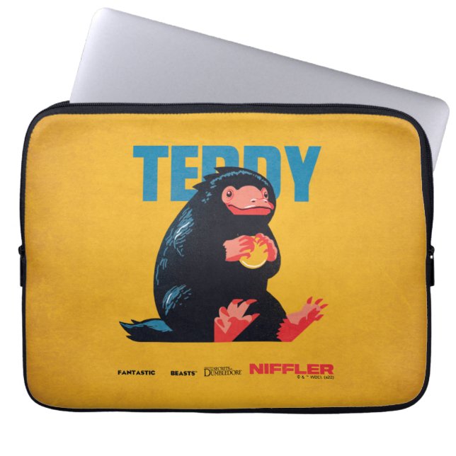 Teddy Vintage Graphic Laptop Sleeve (Front)