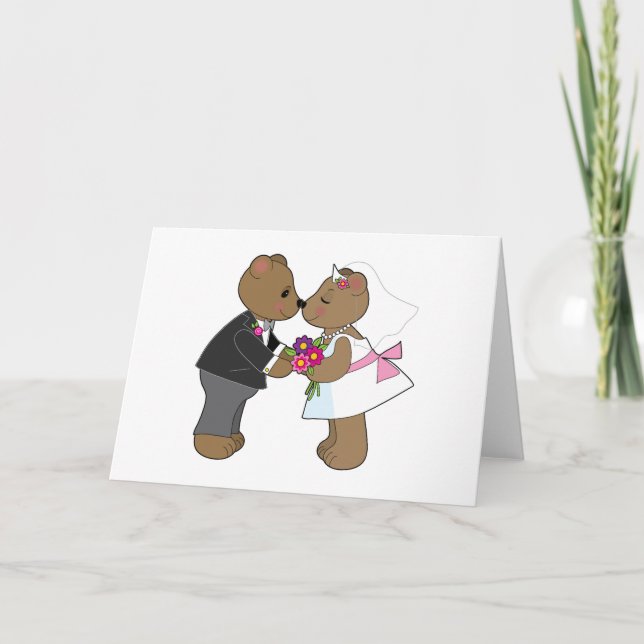 Teddy Wedding Card (Front)