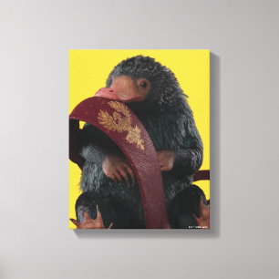 Teddy With Tie Graphic Canvas Print