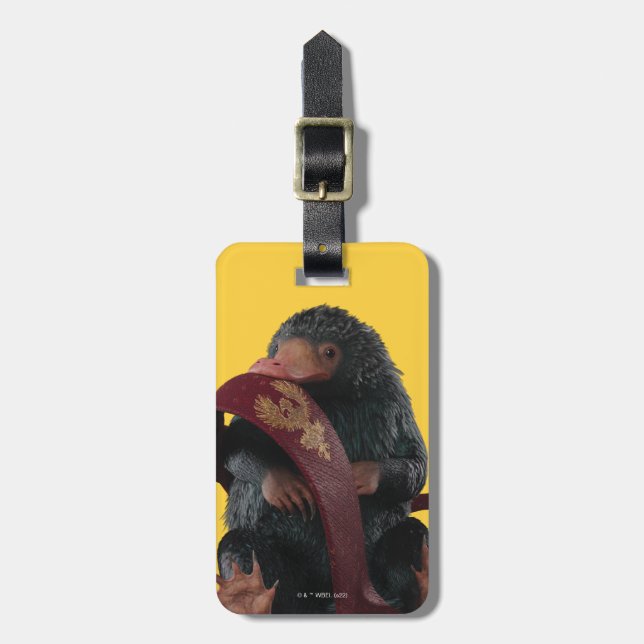 Teddy With Tie Graphic Luggage Tag (Front Vertical)