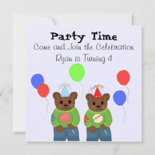 Teddybear Birthday Party Invitation