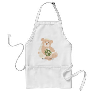 Teddybear Bride Apron