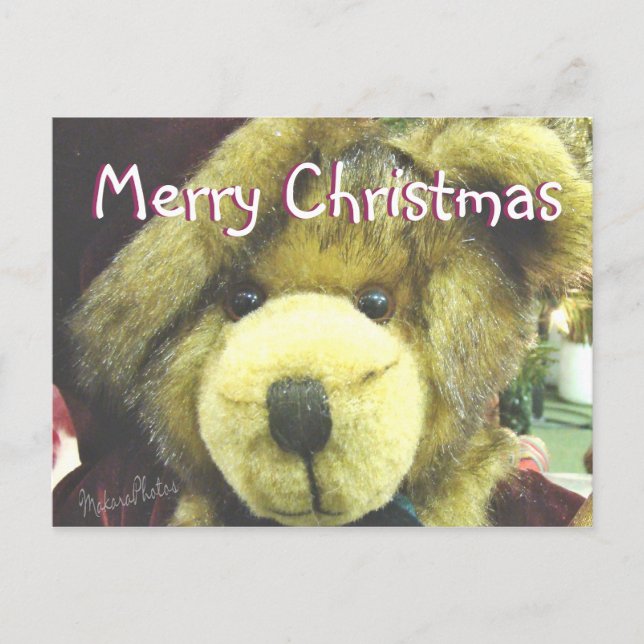 Teddybear MC-customise Holiday Postcard (Front)
