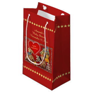 Teddybears Baby Shower (customisable) Small Gift Bag