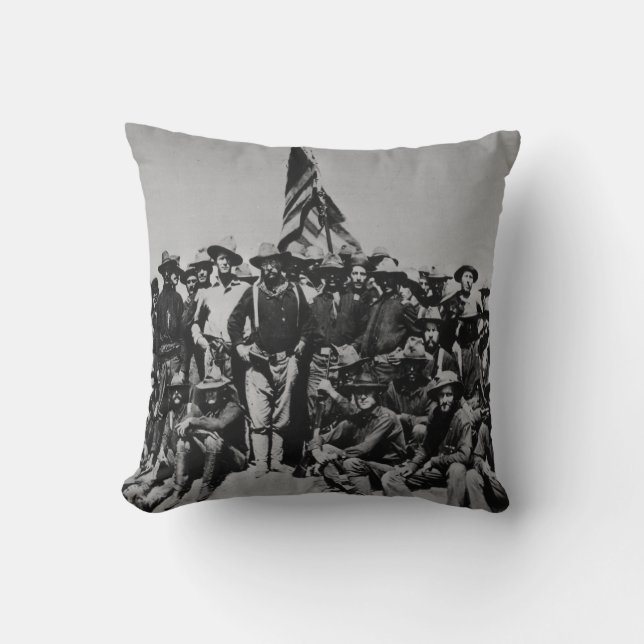 Teddy's Colts Teddy Roosevelt Rough Riders 1898 Cushion (Front)