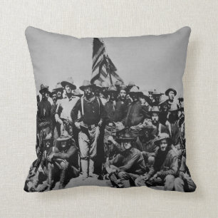 Teddy's Colts Teddy Roosevelt Rough Riders 1898 Cushion