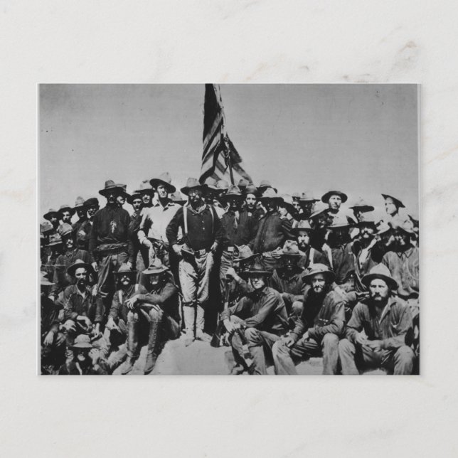 Teddy's Colts Teddy Roosevelt Rough Riders 1898 Postcard (Front)