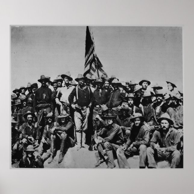 Teddy's Colts Teddy Roosevelt Rough Riders 1898 Poster (Front)
