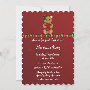 Teddy's Gift Party Invitation