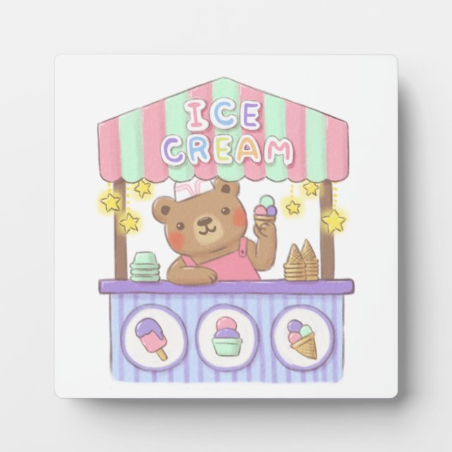 Teddy's Ice Cream Parlor Plaque (Front)
