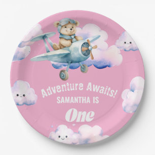 Teddy's Sky-High Soiree: A First Birthday Paper Plate