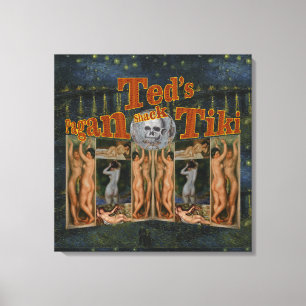Ted's Pagan Tiki Shack Canvas Print