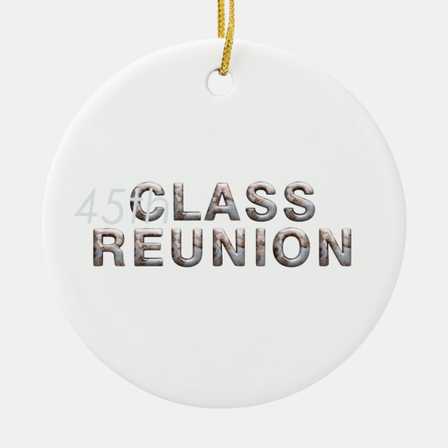 TEE 45th Class Reunion Ceramic Tree Decoration (Front)