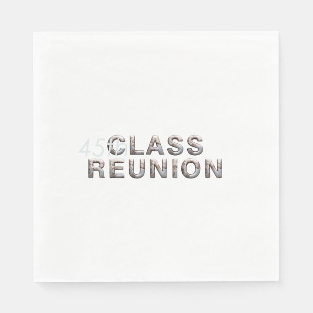 TEE 45th Class Reunion Napkin (Front)
