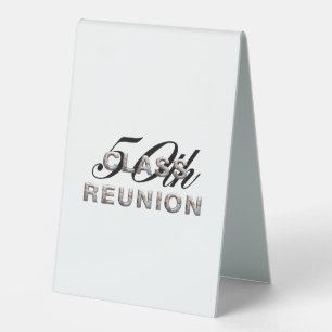 TEE 50th Class Reunion Table Tent Sign