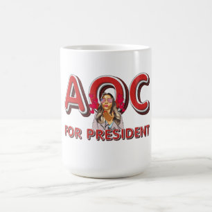 TEE AOC for President Coffee Mug