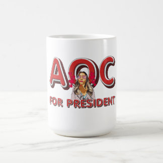 TEE AOC for President Coffee Mug