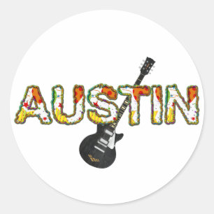 TEE Austin Classic Round Sticker
