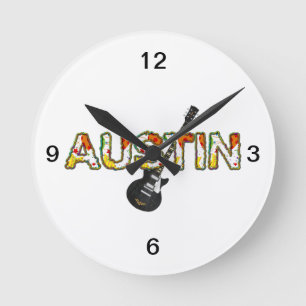 TEE Austin Round Clock