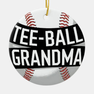 Tee-Ball Grandma Teeball Grandmother Ceramic Tree Decoration