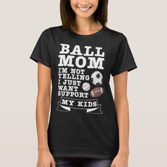 Tee-ball Mum  Cute Play T-Ball Women Gift T-Shirt (Front)
