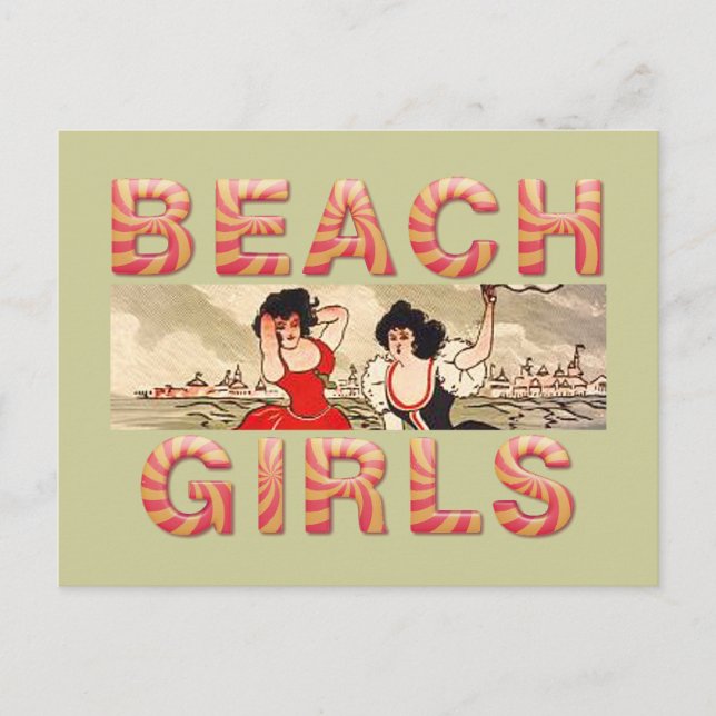 TEE Beach Girls Rule the World Postcard (Front)