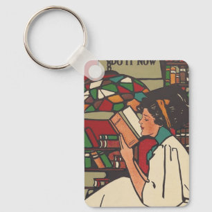 TEE Book Worm Keychain