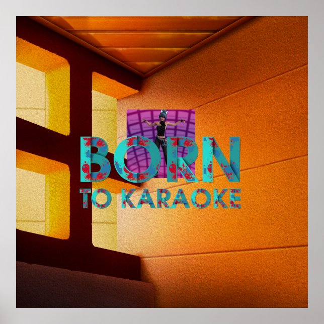 TEE Born to Karaoke Poster (Front)