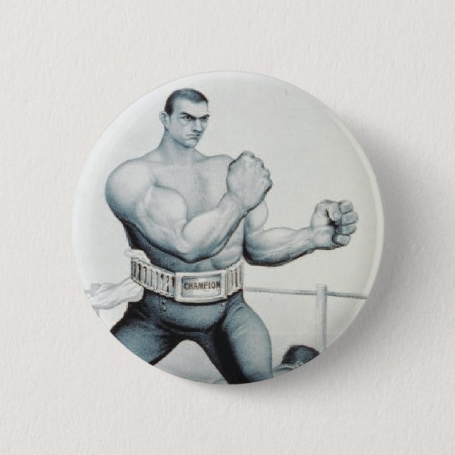 TEE Boxing 6 Cm Round Badge (Front)