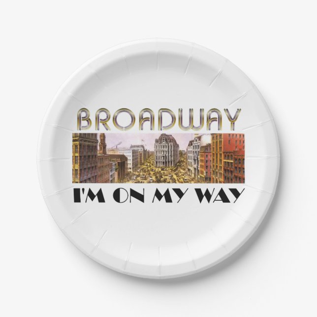 TEE Broadway Star Paper Plate (Front)