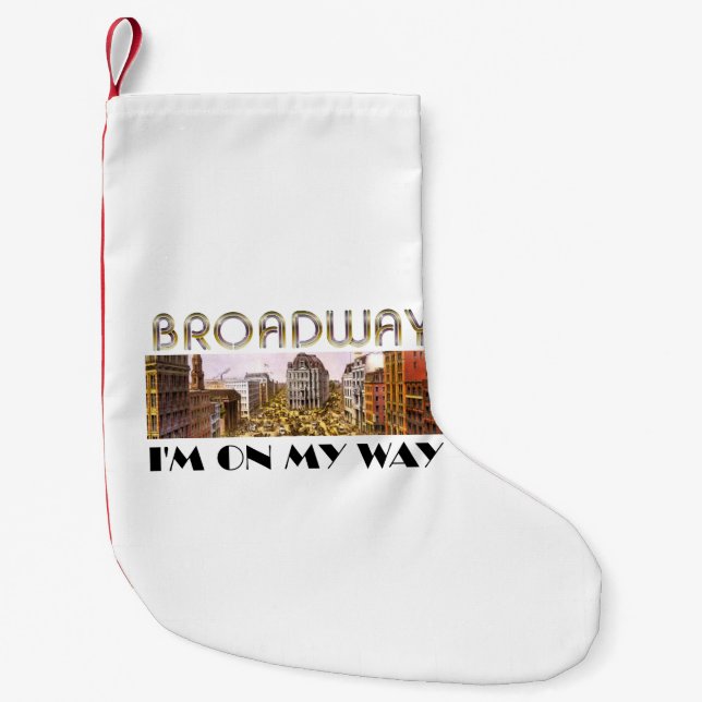 TEE Broadway Star Small Christmas Stocking (Front)