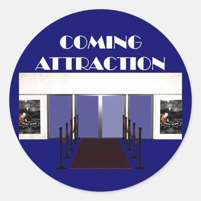 TEE Coming Attraction Classic Round Sticker (Front)