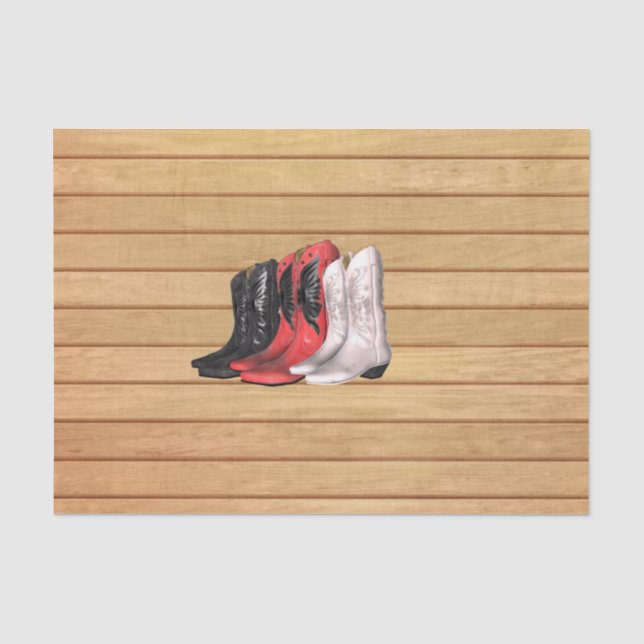 TEE Country Boots Tissue Paper (Front)