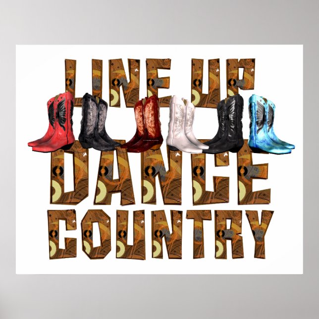 TEE Country Line Dance Poster (Front)