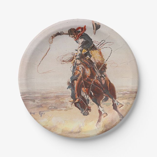 TEE Cowboy Life Paper Plate (Front)