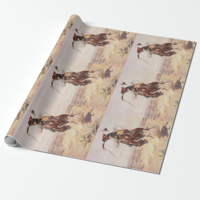TEE Cowboy Life Wrapping Paper (Unrolled)