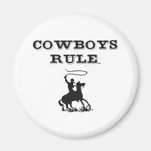 TEE Cowboys Rule Magnet (Front)