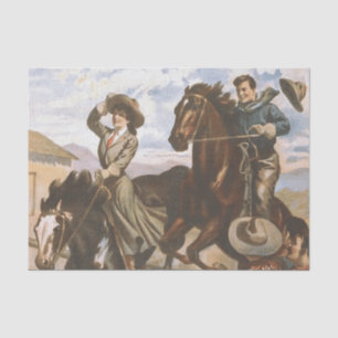 TEE Cowgirl Old School Tissue Paper