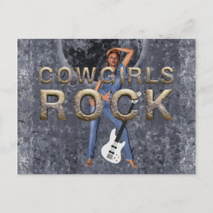 TEE Cowgirls Rock Postcard