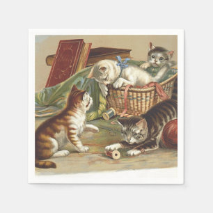 TEE Curious Cat Napkin